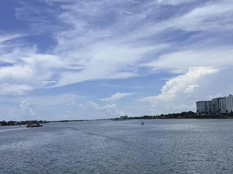 Lake Worth Lagoon looking toward West Palm Beach